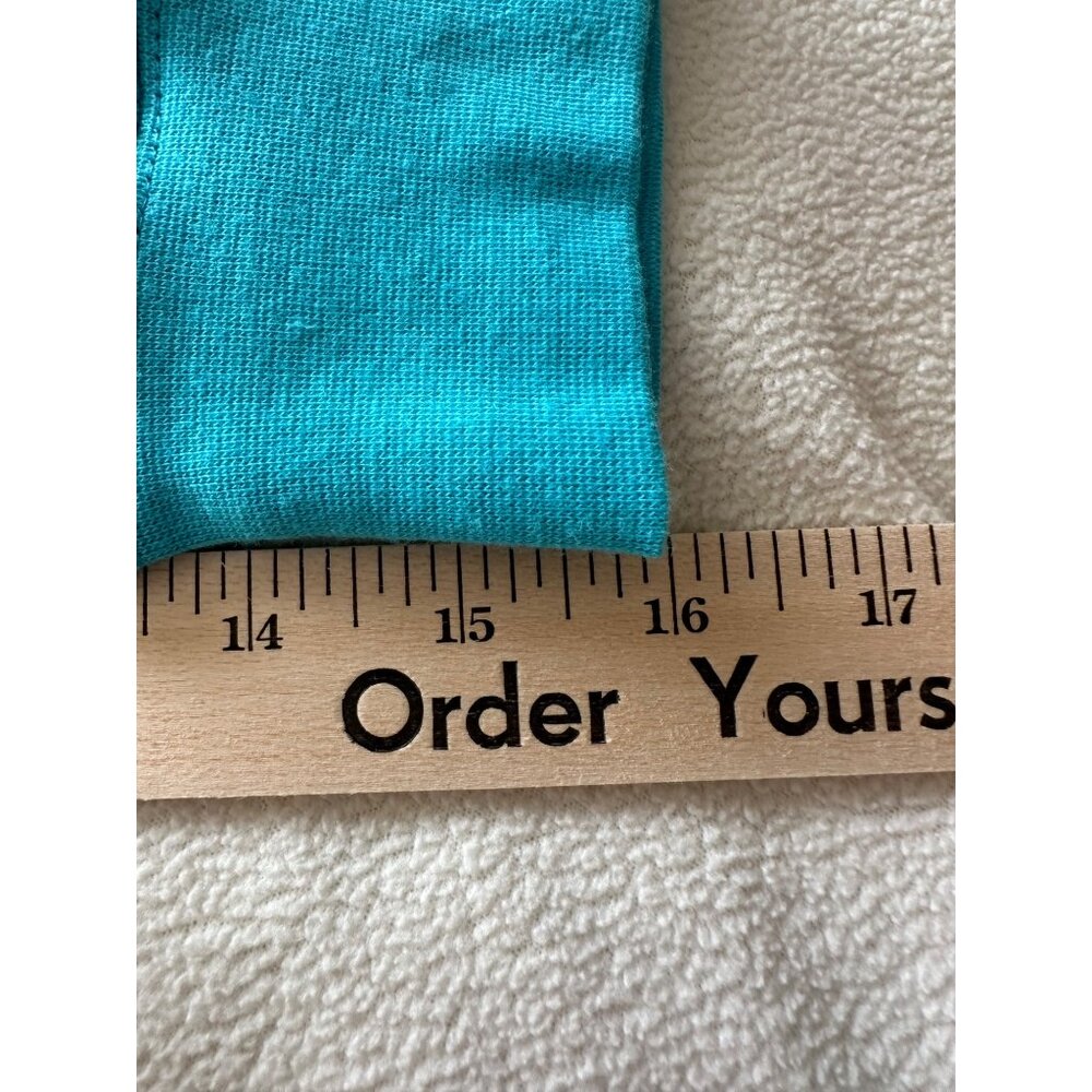 Disney Frozen Elsa Anna Olaf Girls Teal Sweatshirt Size Large New Without Tags - Picture 9 of 9